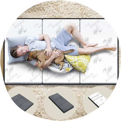 Starry Eucalypt tri-fold folding mattress